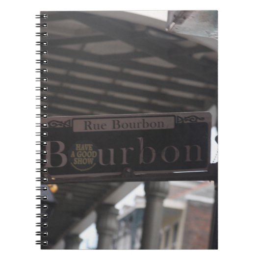 Carnet Panneau de la rue Bourbon (Devant)