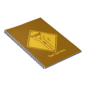 Carnet Panneau de signalisation drôle de bifurcation de r (Côté Droit)