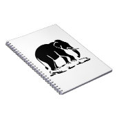 Carnet Panneau de trekking des éléphants asiatiques devan (Côté Droit)