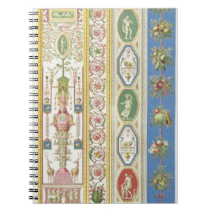 Carnet Panneau du bungalow de Raphael à Vatican, engr