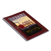 Carnet Panneau du marché de SeattlePike Place et vue sur (Côté Droit)