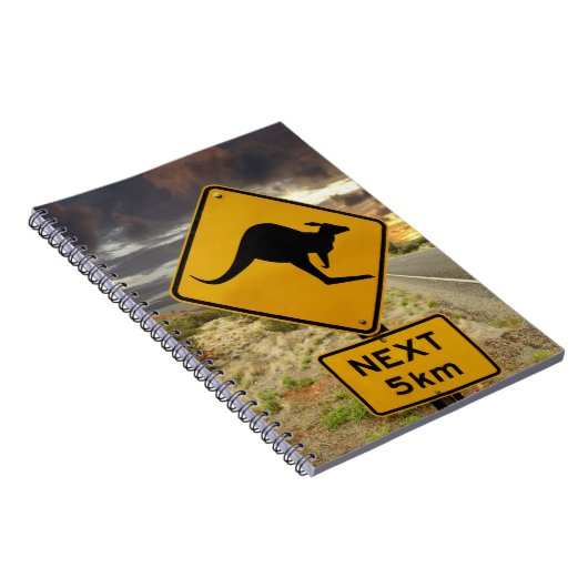 Carnet Panneau Kangaroo, Australie (Côté Droit)