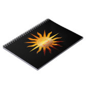 Carnet Panneau Leo Sun Fire Mois de naissance Red & Gold (Côté gauche)