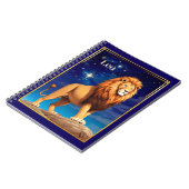 Carnet Panneau Leo Zodiac sous ciel étoilé (Côté gauche)