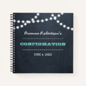 Carnet Panneau lumineux Turquoise de confirmation (Devant)