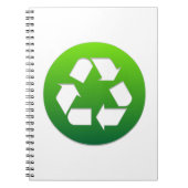 Carnet Panneau Recyclage vert (Devant)