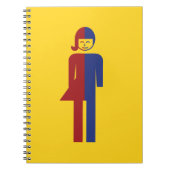 Carnet Panneau thaïlandais ⚠ toilettes Ladyboy ⚠ (Devant)