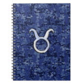 Carnet Panneau Zodiac Taurus sur Camouflage numérique ble (Devant)