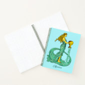 Carnet Panneau Zodiaque Aquarius, Femme avec eau (Intérieur)