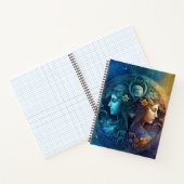 Carnet Panneau Zodiaque Gemini Design d'aquarelle (Intérieur)