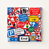 Carnet Panneaux de signalisation routière personnalisés (Dos)