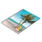 Carnet Panneaux de surf sur la plage lancer oreiller (Côté gauche)