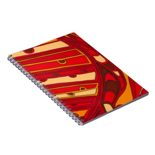 Carnet Panneaux orange Abstraits (Côté Droit)