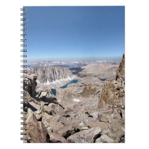 Carnet Panorama de la crête du sentier du Mont Whitney -