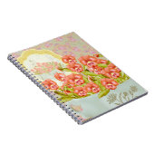 Carnet Pansies dans un bol (Côté Droit)