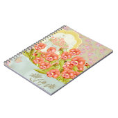 Carnet Pansies dans un bol (Côté gauche)