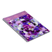 Carnet Pansies glorieuses, (Côté Droit)