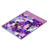 Carnet Pansies glorieuses, (Côté gauche)