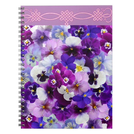 Carnet Pansies glorieuses, (Devant)