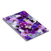 Carnet Pansies glorieuses, jolies et colorées, (Côté Droit)