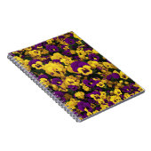 Carnet Pansies jaune et violet (Côté Droit)