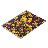 Carnet Pansies jaune et violet (Côté gauche)