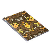 Carnet Pansies jaunes, oiseaux et papillons (Côté Droit)