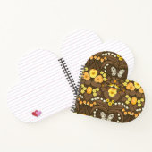 Carnet Pansies jaunes, oiseaux et papillons (Intérieur)