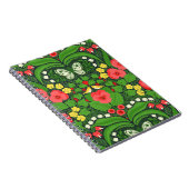 Carnet Pansies rouges, oiseaux et papillons (Côté Droit)