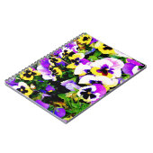 Carnet pansy flowers (Côté gauche)