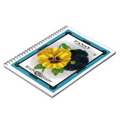 Carnet Pansy Seed Packet Étiquette (Côté gauche)