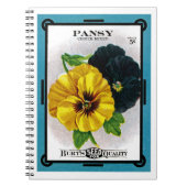 Carnet Pansy Seed Packet Étiquette (Devant)