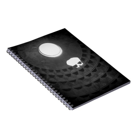 Carnet Panthéon Crâne clair Rome Italie Noir et Blanc (Côté Droit)