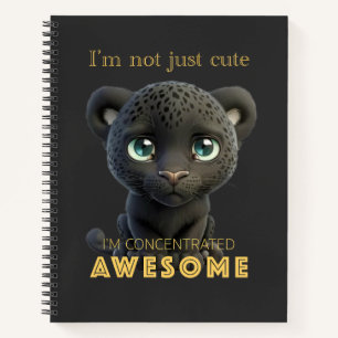 Carnet Panther concentré Awesome mignon adorable drôle