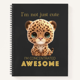 Carnet Panther concentré Awesome mignon adorable drôle