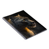 Carnet Panther Portrait Animal Nature Faune Peinture (Côté Droit)
