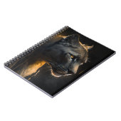 Carnet Panther Portrait Animal Nature Faune Peinture (Côté gauche)