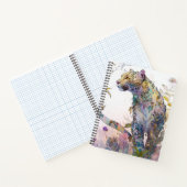 Carnet Panther Portrait Animal Peinture Forêt faunique (Intérieur)