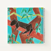 Carnet Panthère de la jungle Art Abstrait Original (Dos)