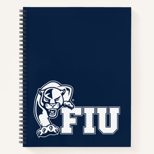 Carnet Panthers de la FIU - Logo blanc (Devant)