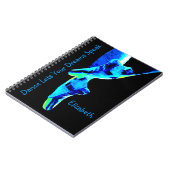 Carnet Pantoufles bleues de Pointe de ballet (Côté gauche)