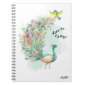 Carnet paon (Devant)
