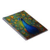 Carnet Paon à l'aquarelle (Côté Droit)
