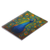 Carnet Paon à l'aquarelle (Côté gauche)