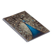Carnet Paon Bleu Antique (Côté Droit)