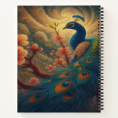 Carnet Paon en fleurs (Dos)