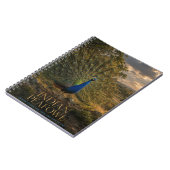 Carnet Paon indien lisière de forêt ANIMALS (Côté gauche)