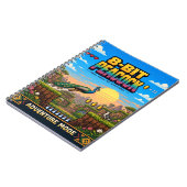 Carnet Paon, Pixel Art Rétro 8 Bits (Côté gauche)