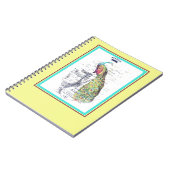 Carnet paon royal vintage (Côté gauche)