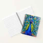 Carnet Paon vibrant (Intérieur)